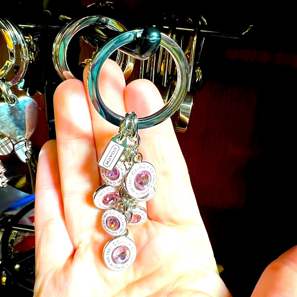 NWOT Coach Vintage Breast Cancer Awareness Keychain/Bag Charm.